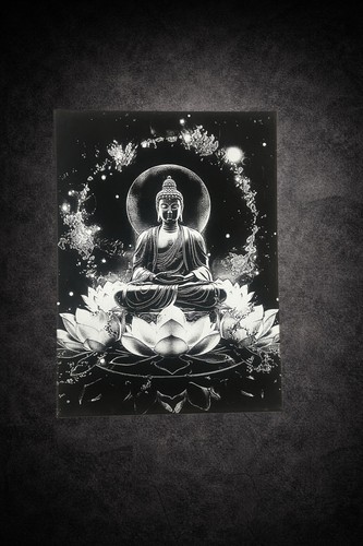 Tableau méditation lotus