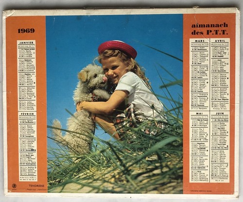 Calendrier almanach ptt - calendrier,