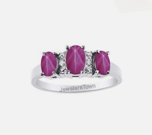 Bague étoile rubis - , rose