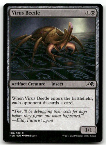 Virus beetle 128 - virus, #128