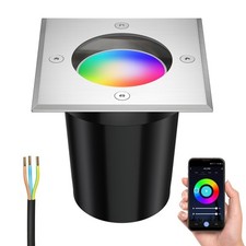 Luminaire encastré de sol intelligent RELI pour l'extérieur acier inoxydable