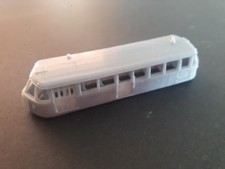 AUTORAIL RENAULT ZO  - caisse en resine à motoriser et à peindre - echelle N