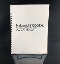 Nakamichi 1000ZXL Owner User