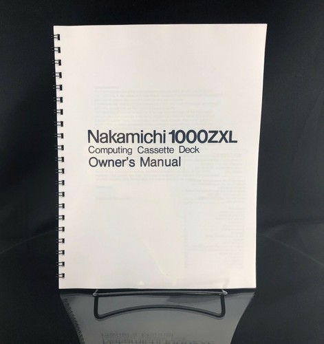 Nakamichi 1000zxl owner user - nakamichi,