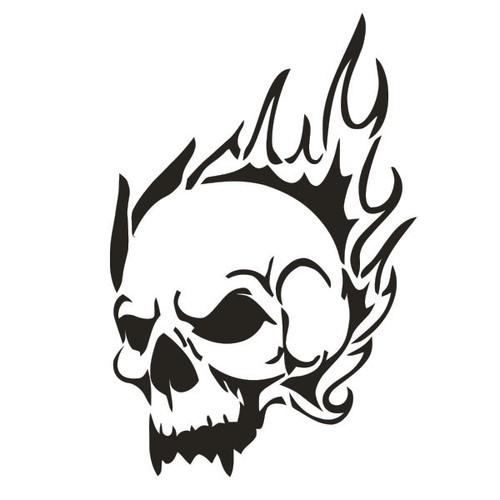 Sticker tête de mort - 1,
