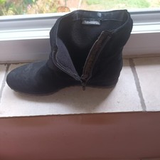 bottines femme tamaris noires neuves en daim