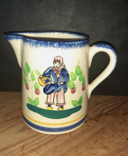 Pichet pot lait faïence - À,