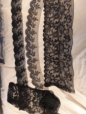 Guipure Dentelle Noire XIXe