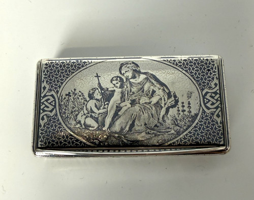 Tres belle tabatiere argent - tres,