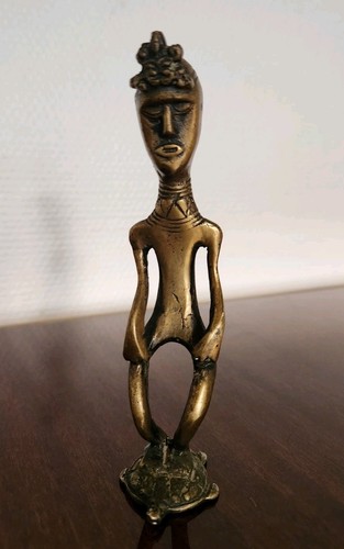 Statuette bronze doré - statuette,