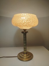 Lampe à Poser Art Déco Laiton et Verre De Clichy