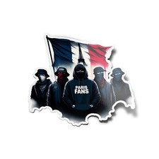 PACK x5 AUTOCOLLANTS STICKERS Ultras Paris PSG Supporters Fans drapeau hooligans