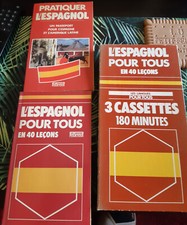 2 livres 3 cassette, L'espagnol 40 leçons et Pratiquer - J. Chapron P. GERBOIN