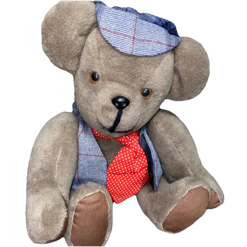 Vtg teddy bear - news, boy