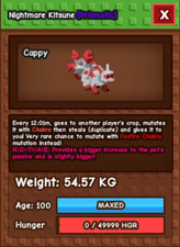 HUGE NM RED KITSUNE 54 KG|