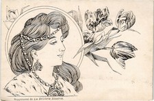 PC ARTIST SIGNED, SUPPLÉMENT DE LA BRODERIE ILLUSTRÉE, Vintage Postcard (b52992)