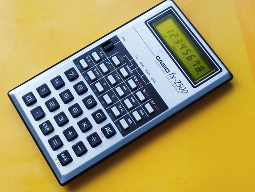 Vintage calculatrice graphique - vintage,