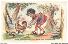 AQFP2-0118-GERMAINE-BOURET - l'alimentation de la poule et des poussins