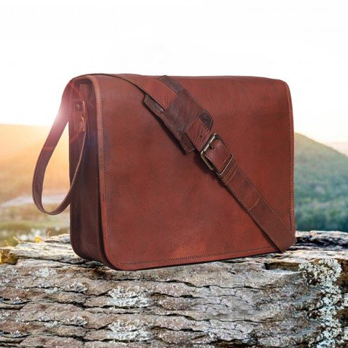 Sac messager vintage cuir - messager,