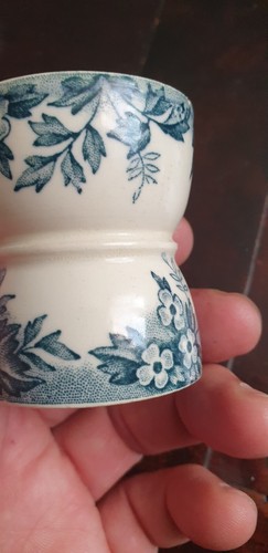 Coquetier ancien faience - coquetier,
