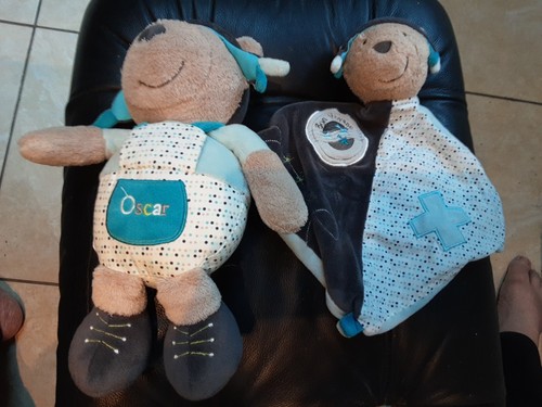 Doudou ours oscar sauthon - doudou,