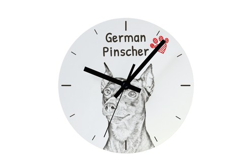 Pinscher allemand horloge avec