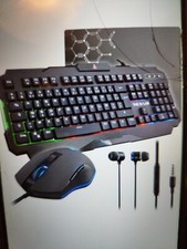 The G-Lab Combo Helium Pack Gaming 4 en 1 avec Souris et Clavier Rétro éclairés 