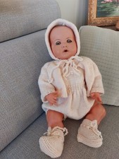 Ancien Nouveau né ?? Petitcollin France Tête D'aigle 40 Cm 1950