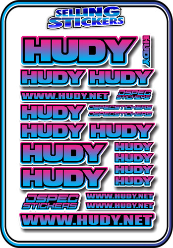 Hudy sticker set brand ep - rc,