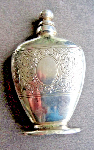Ancien flacon sel argent - sel,