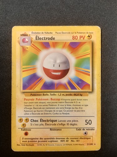 Carte pokémon électrode - carte,