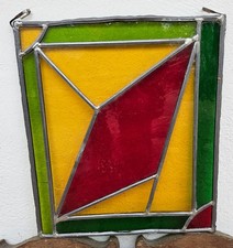 Vitrail Vitraux avec cerclage en plomb 36x 31 cm