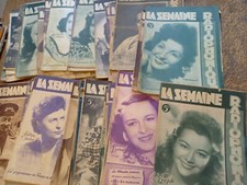 la semaine radiophonique Lot de 62 magazines  années 1946, 1947