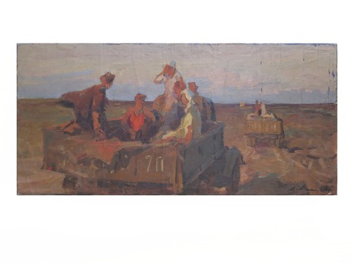 Tableau huile sur toile - l’huile,