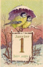 CPA Relief BONNE ANNEE