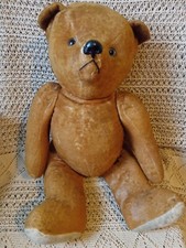 Ours en peluche Nounours ancien années 40-50 bourré paille collection