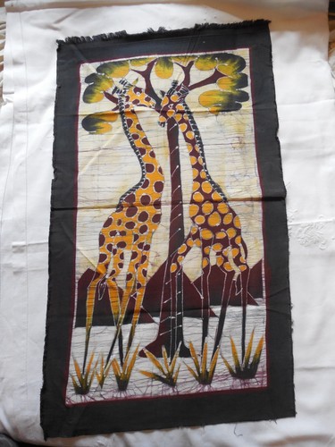 Peinture africaine sur tissu - peinture,