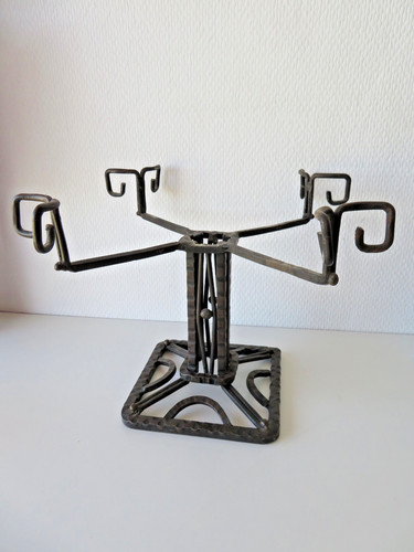 Art deco pied lampe fer - de,
