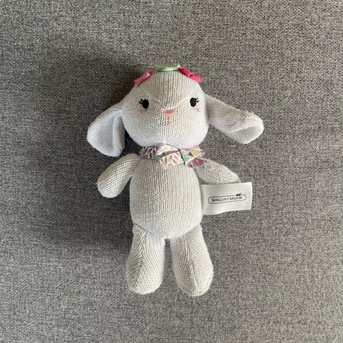 Lapin laine gris fleur sergent - lapin,