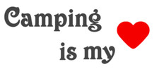 Autocollant camping 15 cm, 20
