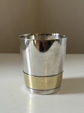 Timbale métal argenté