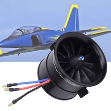 Ventilateur Conduit EDF 70 mm à 12 Pales avec Moteur sans Balais RC (Poussée de