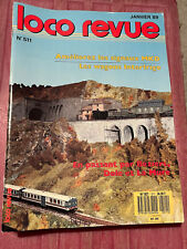 LOCO REVUE, no 511 (1989) MODELISME / TRAIN / CHEMIN DE FER / MAQUETTE / RESEAU