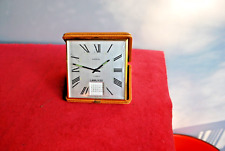 Ancien Réveil De Voyage Alarme LANCEL Laiton + Étui Vintage