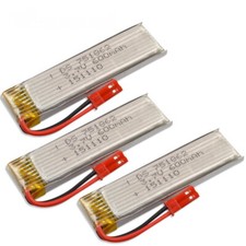 3x Lipo Akku 600mAh 1s 3,7V 15C pour Udi RC U818A 3D Ovni Quadrocopter Drone