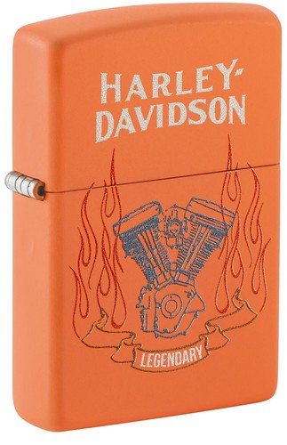 Briquet zippo orange - orange, matte