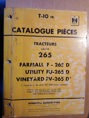 Cormick tracteur 265 - mc,