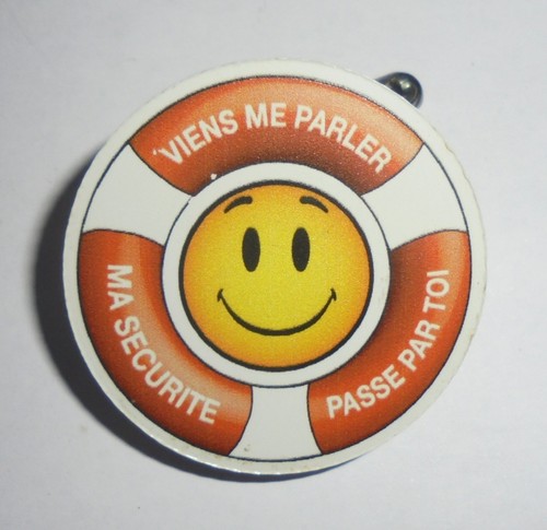 Broche badge smiley - broche,