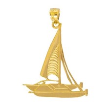 Pendentif En Voilier Catamaran