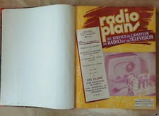 Reliure revues Radio Plans n° 99 à 110 de 1956 